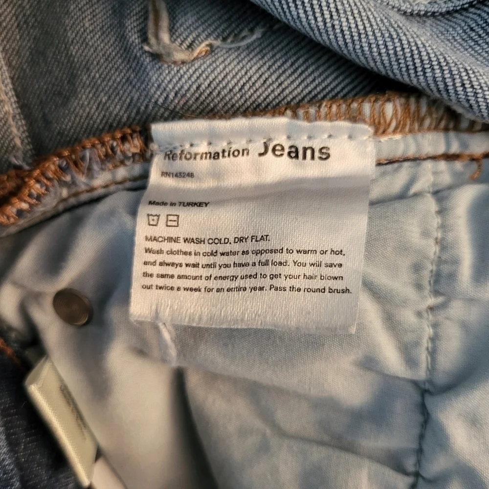 Reformation High And Skinny Jeans in Syracuse Wash Size 29